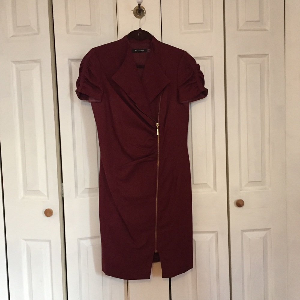 Burgundy dress